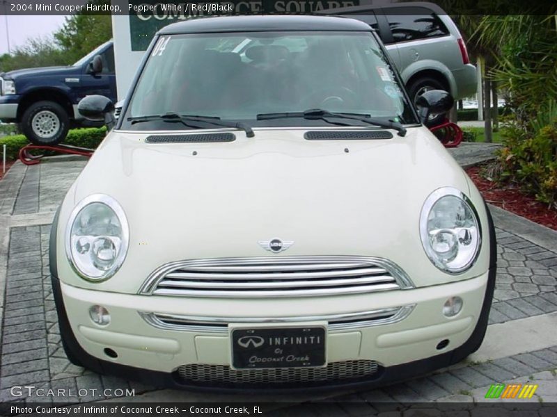 Pepper White / Red/Black 2004 Mini Cooper Hardtop