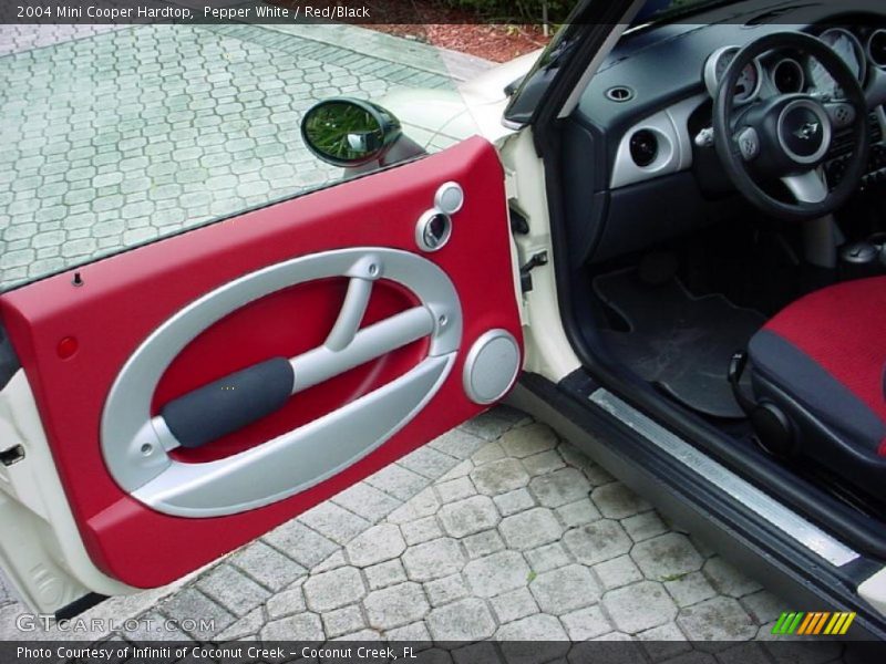 Pepper White / Red/Black 2004 Mini Cooper Hardtop