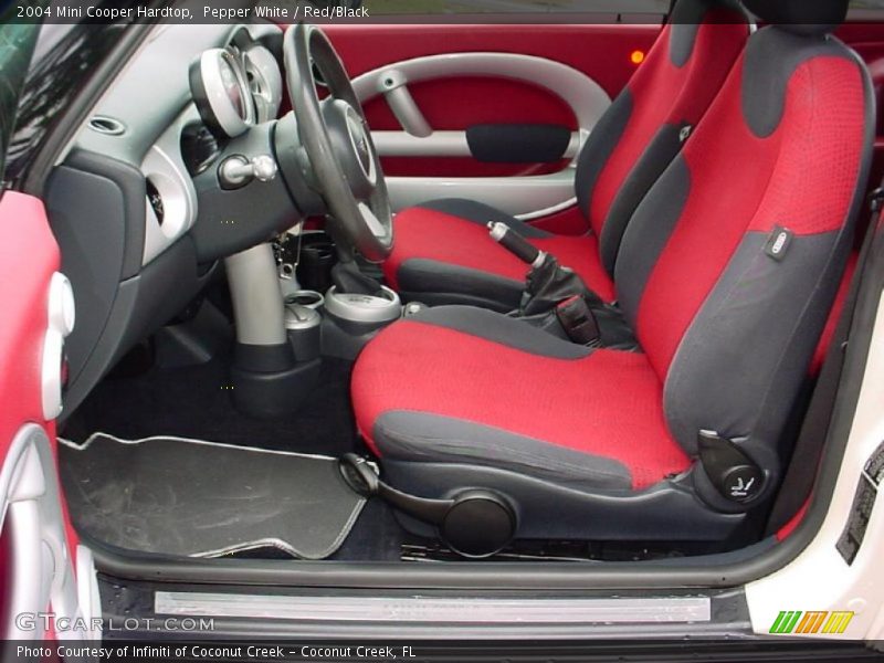 Pepper White / Red/Black 2004 Mini Cooper Hardtop
