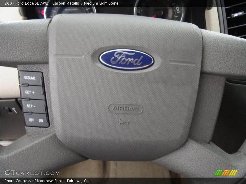 Carbon Metallic / Medium Light Stone 2007 Ford Edge SE AWD
