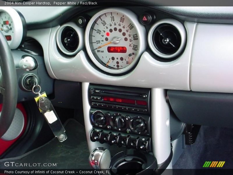 Pepper White / Red/Black 2004 Mini Cooper Hardtop