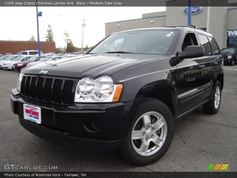 Black / Medium Slate Gray 2006 Jeep Grand Cherokee Laredo 4x4