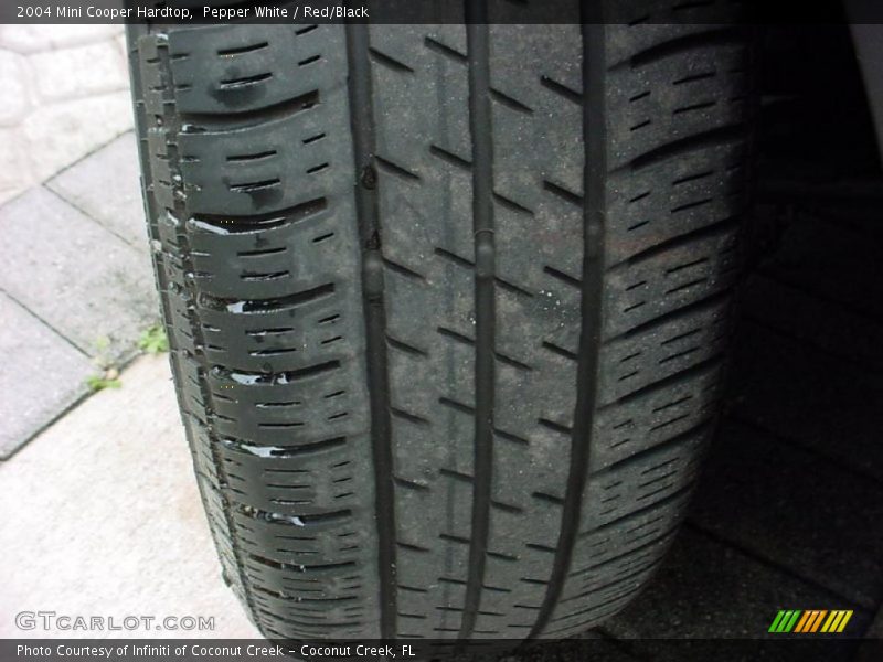 Pepper White / Red/Black 2004 Mini Cooper Hardtop