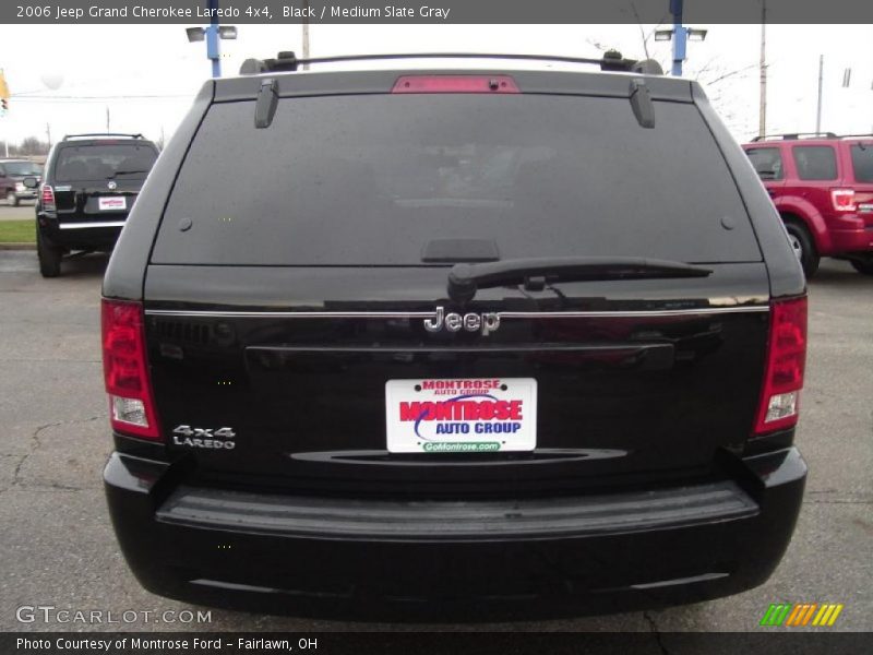 Black / Medium Slate Gray 2006 Jeep Grand Cherokee Laredo 4x4