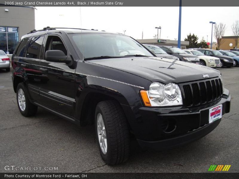 Black / Medium Slate Gray 2006 Jeep Grand Cherokee Laredo 4x4