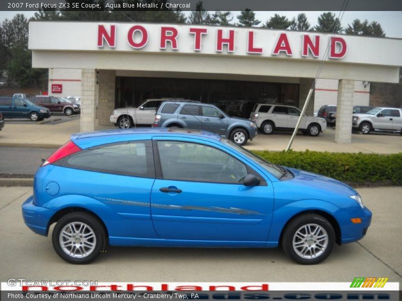 Aqua Blue Metallic / Charcoal 2007 Ford Focus ZX3 SE Coupe