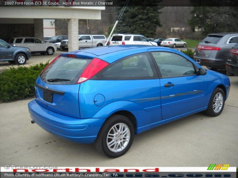 Aqua Blue Metallic / Charcoal 2007 Ford Focus ZX3 SE Coupe