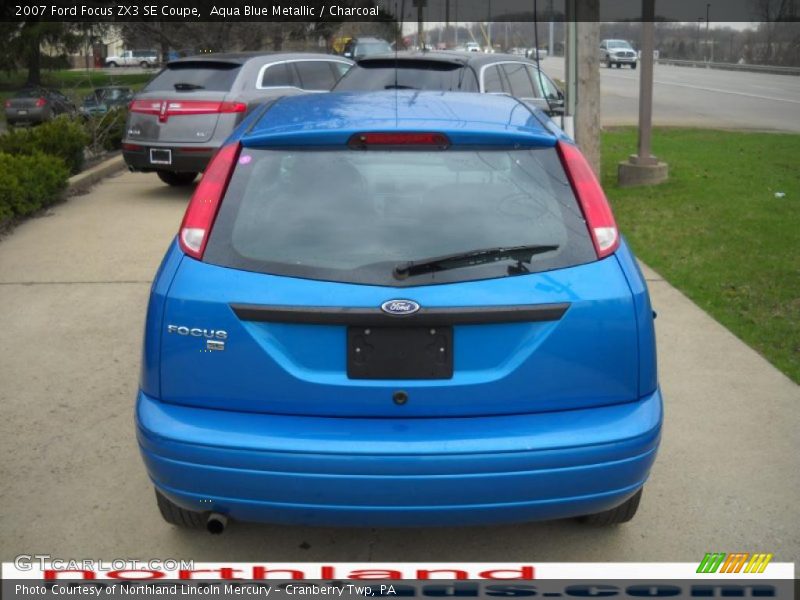 Aqua Blue Metallic / Charcoal 2007 Ford Focus ZX3 SE Coupe