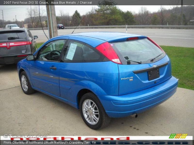 Aqua Blue Metallic / Charcoal 2007 Ford Focus ZX3 SE Coupe