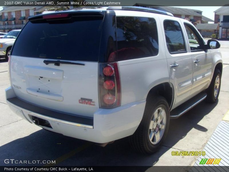 Summit White / Cocoa/Light Cashmere 2007 GMC Yukon Denali AWD