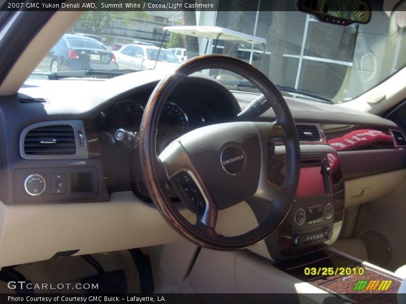 Summit White / Cocoa/Light Cashmere 2007 GMC Yukon Denali AWD