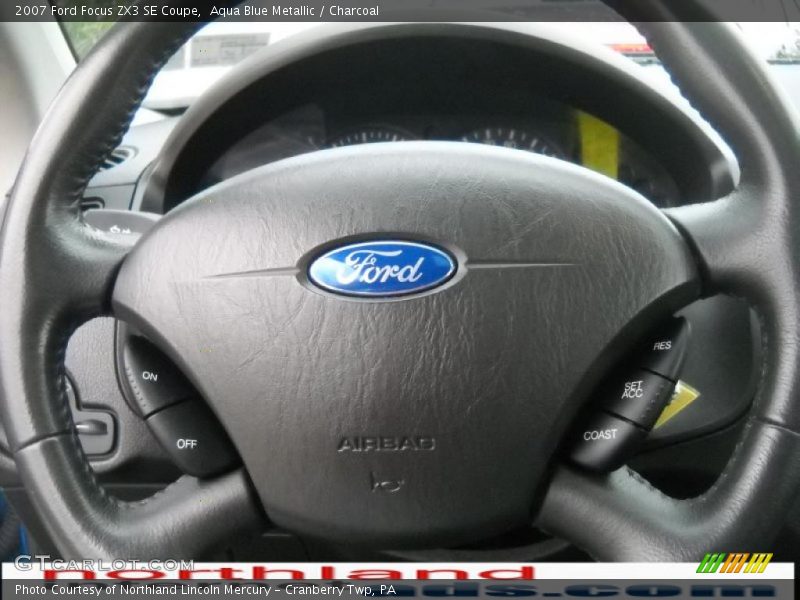 Aqua Blue Metallic / Charcoal 2007 Ford Focus ZX3 SE Coupe