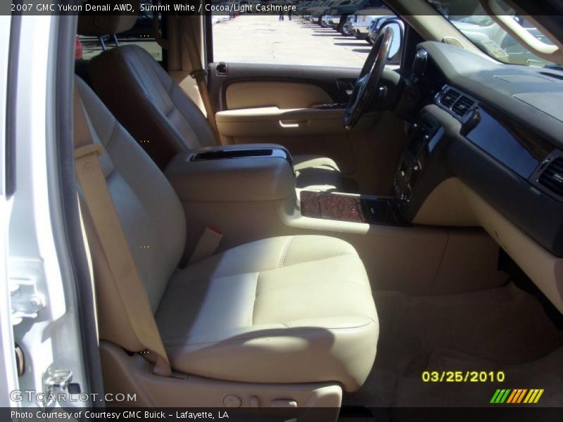 Summit White / Cocoa/Light Cashmere 2007 GMC Yukon Denali AWD