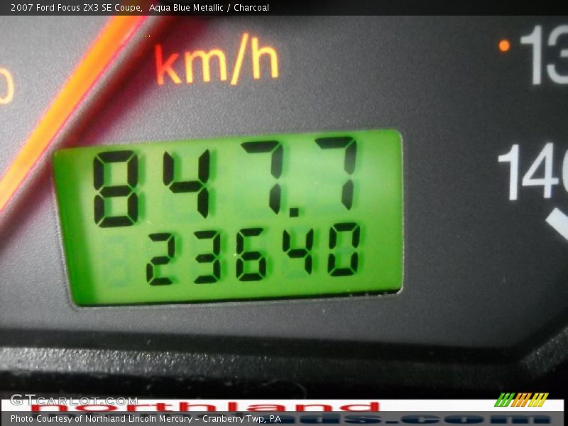 Aqua Blue Metallic / Charcoal 2007 Ford Focus ZX3 SE Coupe