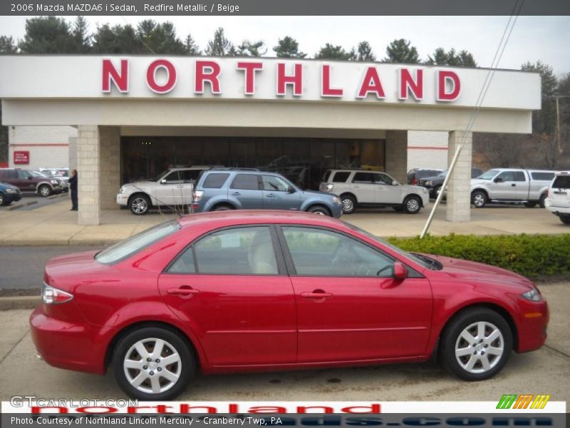 Redfire Metallic / Beige 2006 Mazda MAZDA6 i Sedan