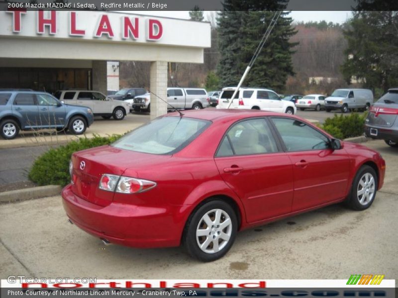 Redfire Metallic / Beige 2006 Mazda MAZDA6 i Sedan