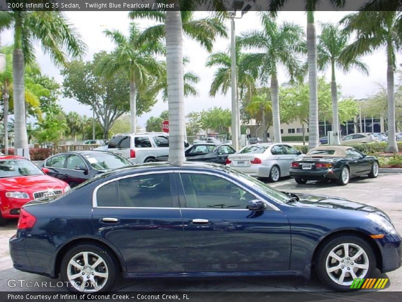 Twilight Blue Pearlcoat / Wheat 2006 Infiniti G 35 Sedan
