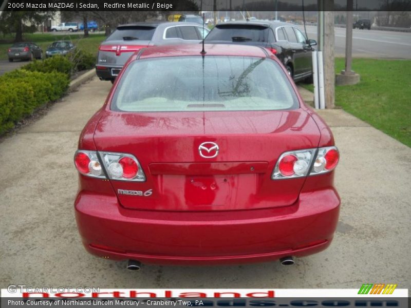 Redfire Metallic / Beige 2006 Mazda MAZDA6 i Sedan