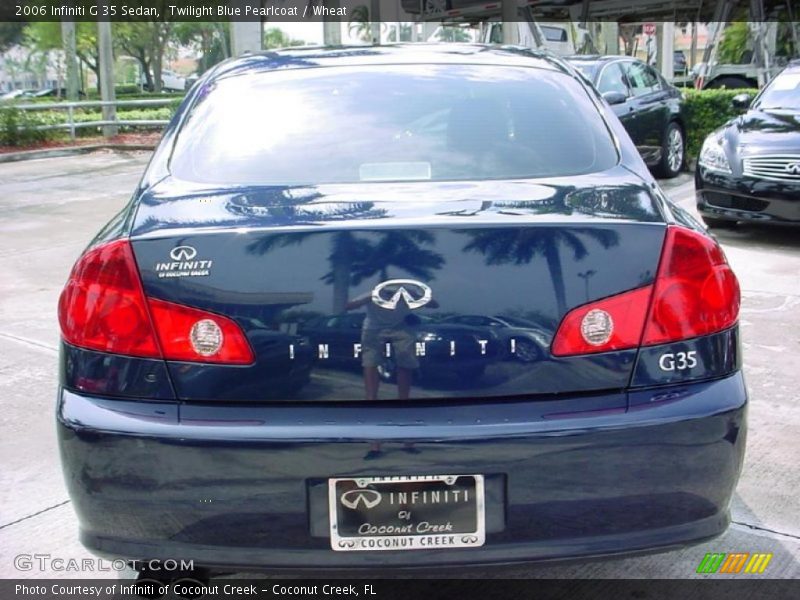 Twilight Blue Pearlcoat / Wheat 2006 Infiniti G 35 Sedan