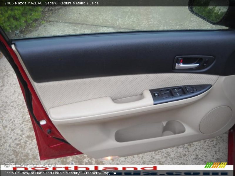Redfire Metallic / Beige 2006 Mazda MAZDA6 i Sedan