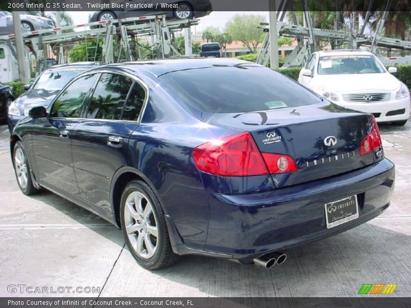 Twilight Blue Pearlcoat / Wheat 2006 Infiniti G 35 Sedan