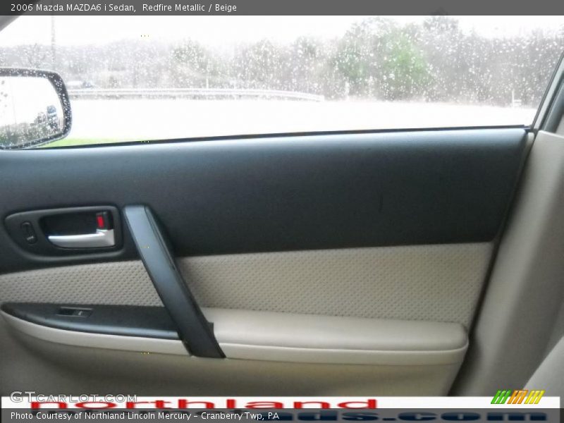 Redfire Metallic / Beige 2006 Mazda MAZDA6 i Sedan