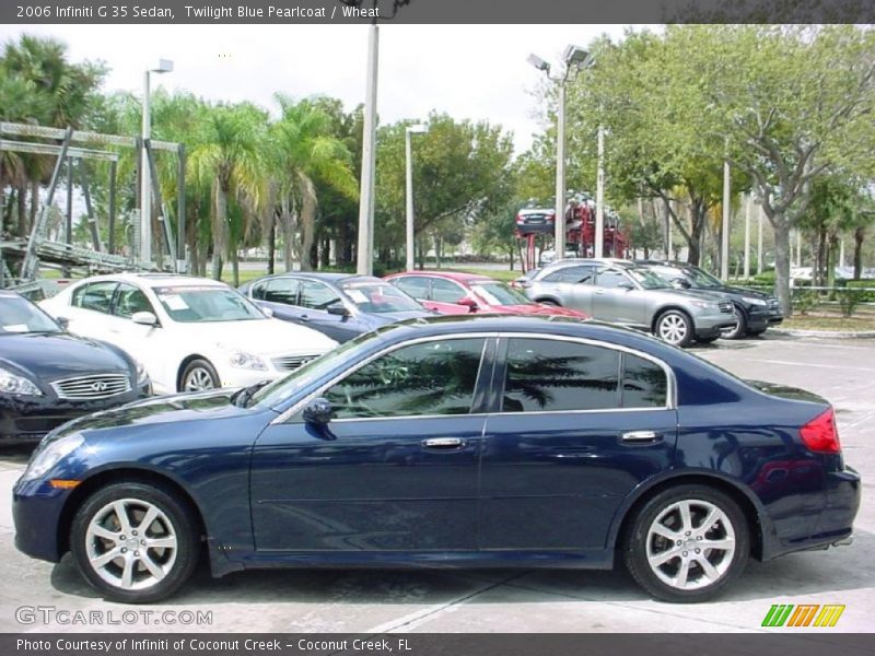 Twilight Blue Pearlcoat / Wheat 2006 Infiniti G 35 Sedan
