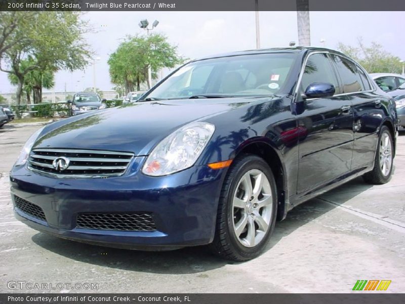 Twilight Blue Pearlcoat / Wheat 2006 Infiniti G 35 Sedan