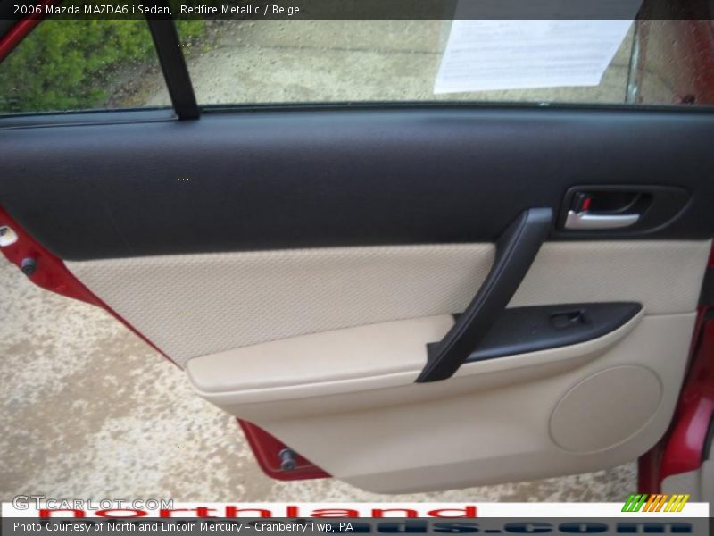 Redfire Metallic / Beige 2006 Mazda MAZDA6 i Sedan