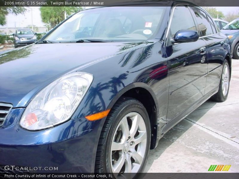 Twilight Blue Pearlcoat / Wheat 2006 Infiniti G 35 Sedan