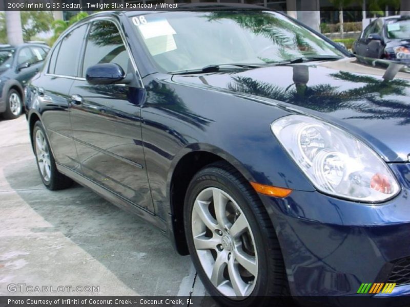 Twilight Blue Pearlcoat / Wheat 2006 Infiniti G 35 Sedan