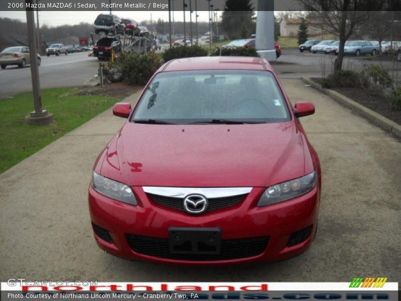 Redfire Metallic / Beige 2006 Mazda MAZDA6 i Sedan
