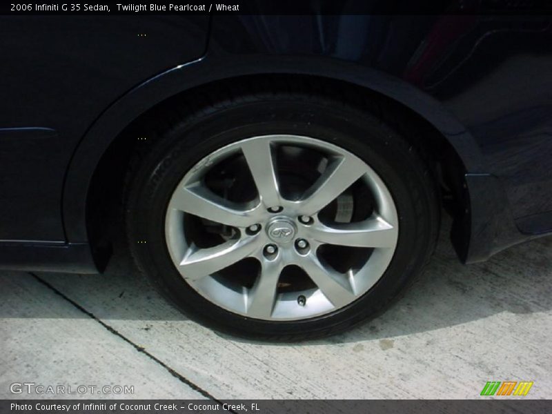 Twilight Blue Pearlcoat / Wheat 2006 Infiniti G 35 Sedan