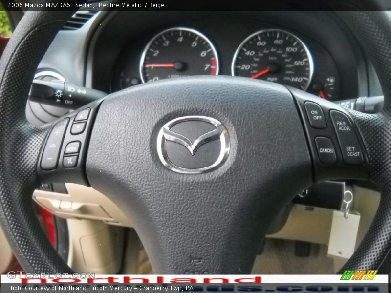 Redfire Metallic / Beige 2006 Mazda MAZDA6 i Sedan