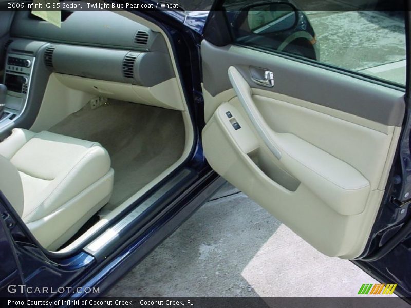 Twilight Blue Pearlcoat / Wheat 2006 Infiniti G 35 Sedan