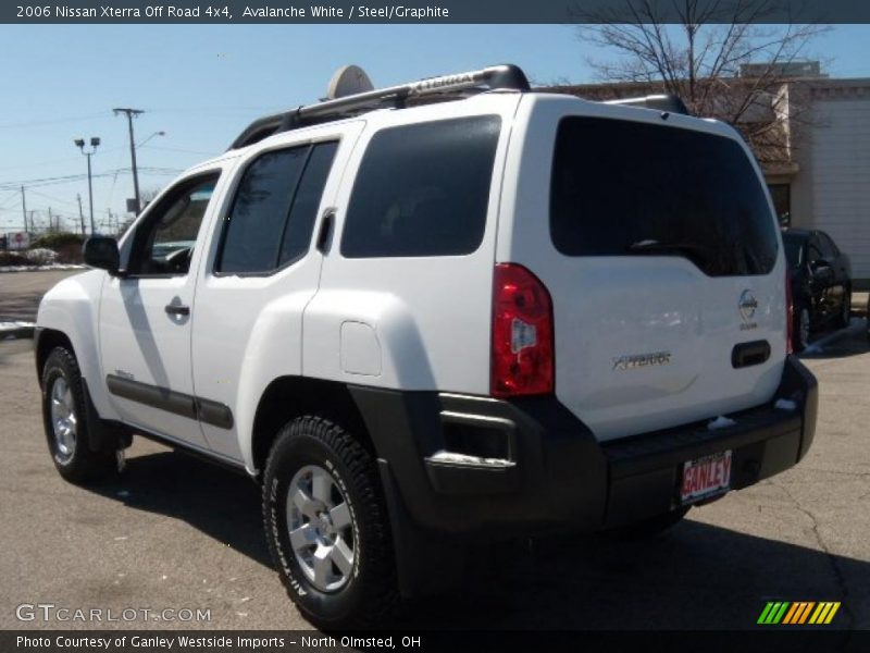 Avalanche White / Steel/Graphite 2006 Nissan Xterra Off Road 4x4