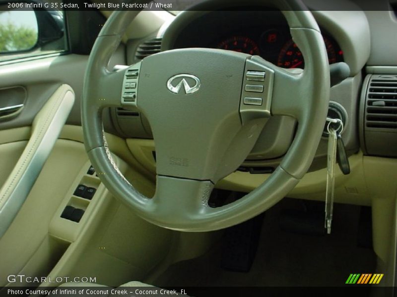 Twilight Blue Pearlcoat / Wheat 2006 Infiniti G 35 Sedan
