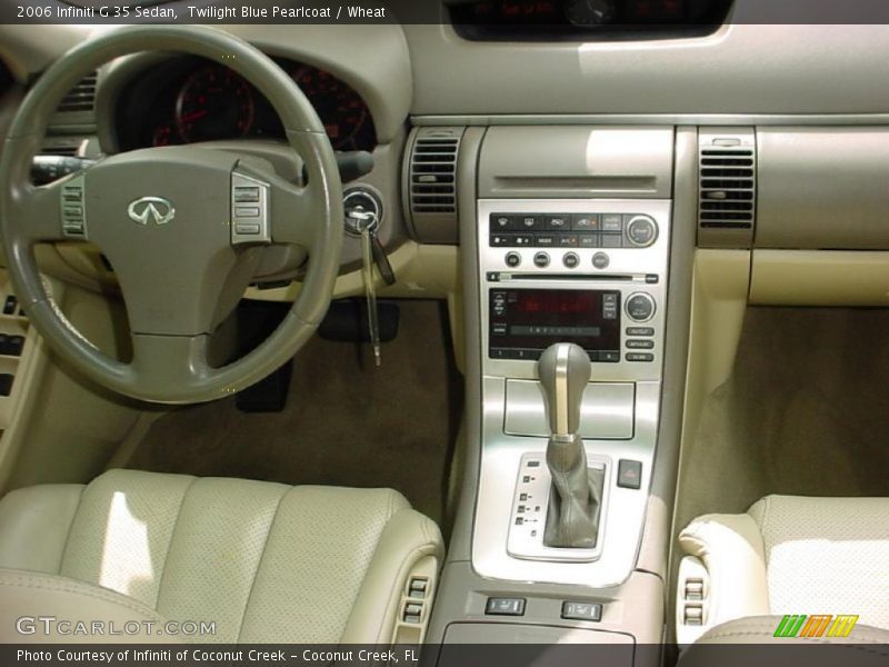 Twilight Blue Pearlcoat / Wheat 2006 Infiniti G 35 Sedan