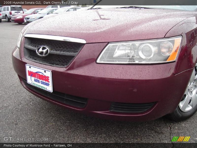 Dark Cherry Red / Gray 2008 Hyundai Sonata GLS