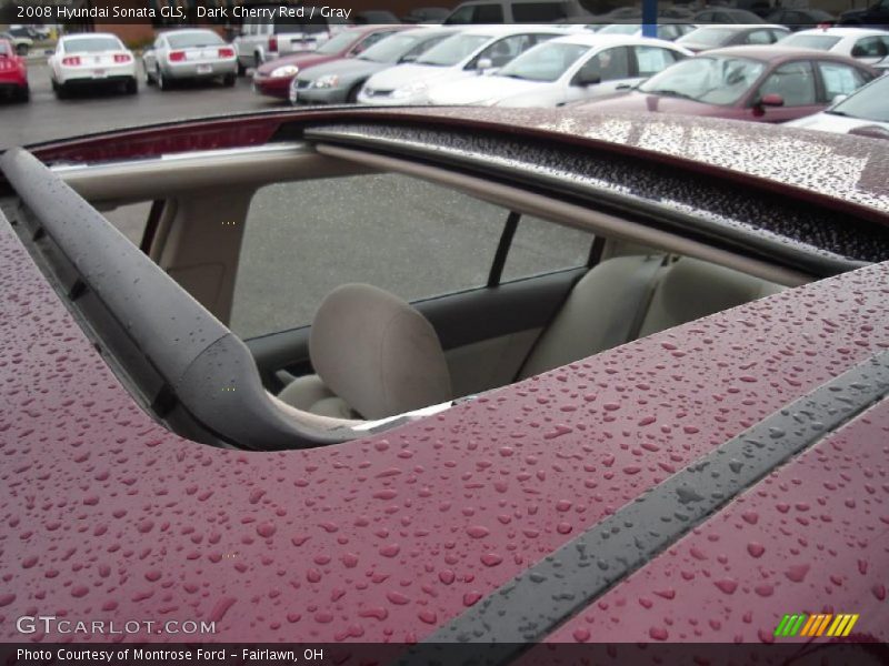 Dark Cherry Red / Gray 2008 Hyundai Sonata GLS