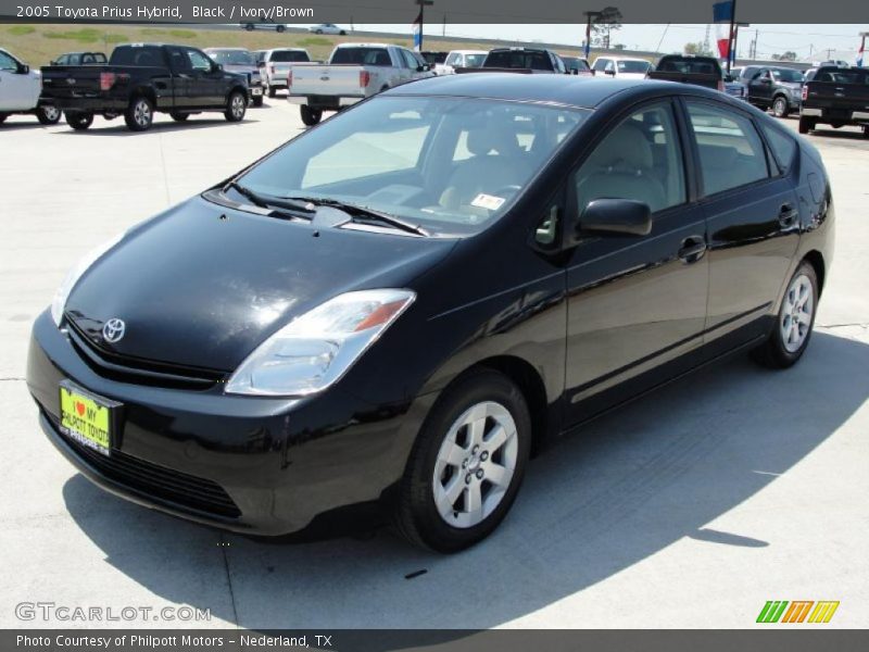 Black / Ivory/Brown 2005 Toyota Prius Hybrid