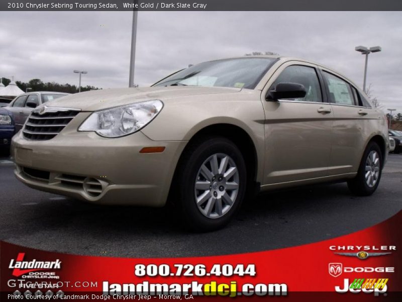 White Gold / Dark Slate Gray 2010 Chrysler Sebring Touring Sedan