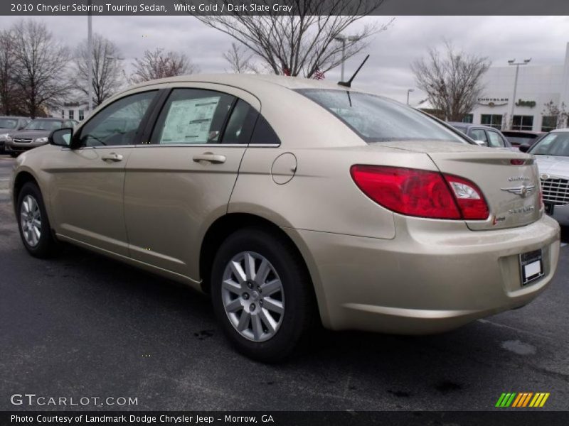 White Gold / Dark Slate Gray 2010 Chrysler Sebring Touring Sedan