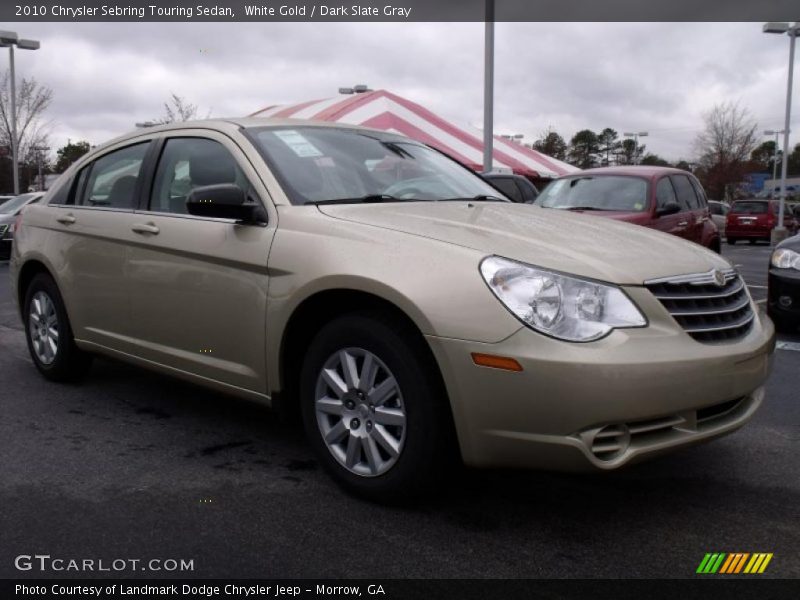 White Gold / Dark Slate Gray 2010 Chrysler Sebring Touring Sedan