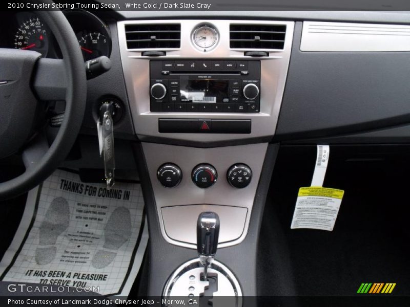 White Gold / Dark Slate Gray 2010 Chrysler Sebring Touring Sedan