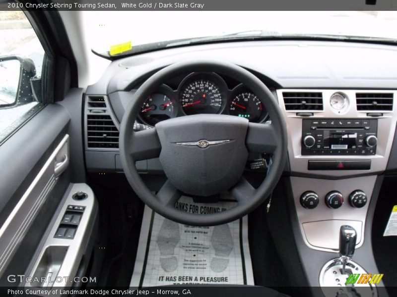 White Gold / Dark Slate Gray 2010 Chrysler Sebring Touring Sedan