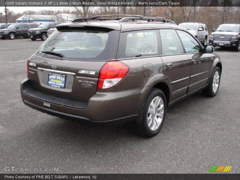 Deep Bronze Metallic / Warm Ivory/Dark Taupe 2008 Subaru Outback 3.0R L.L.Bean Edition Wagon