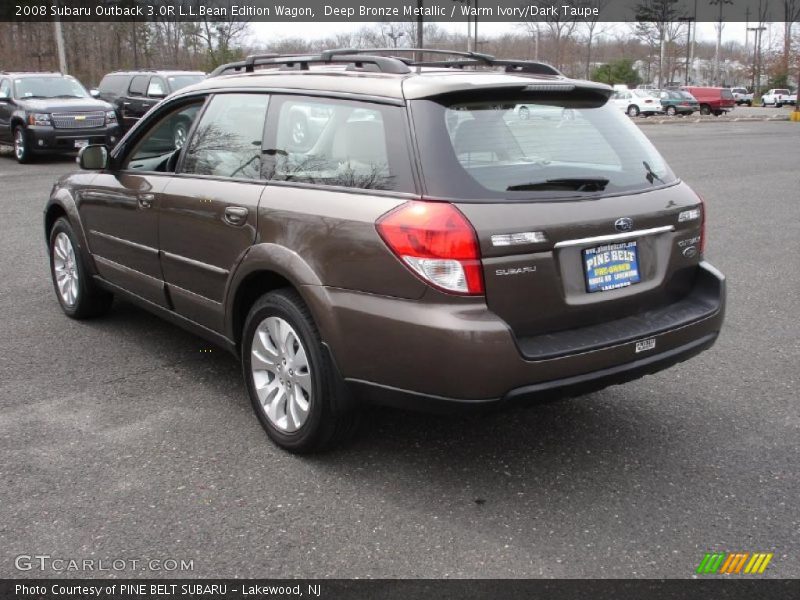 Deep Bronze Metallic / Warm Ivory/Dark Taupe 2008 Subaru Outback 3.0R L.L.Bean Edition Wagon
