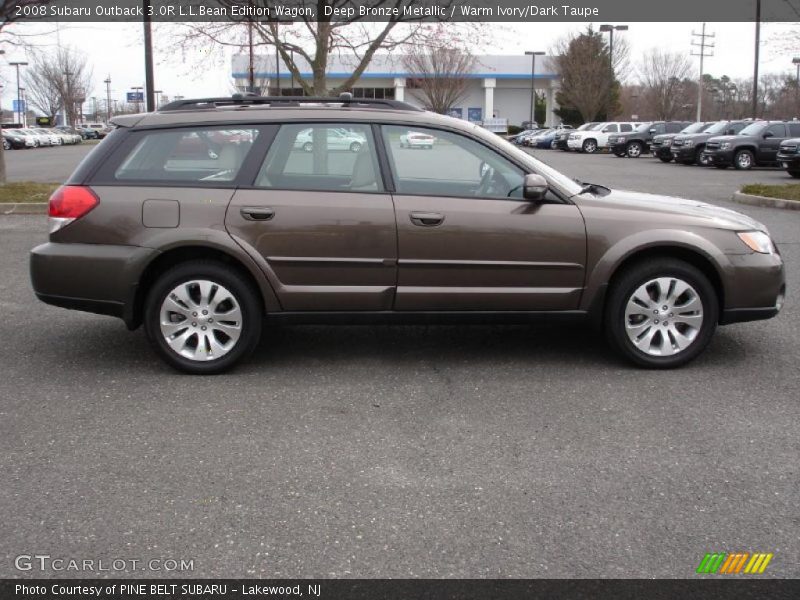 Deep Bronze Metallic / Warm Ivory/Dark Taupe 2008 Subaru Outback 3.0R L.L.Bean Edition Wagon
