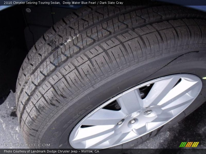 Deep Water Blue Pearl / Dark Slate Gray 2010 Chrysler Sebring Touring Sedan